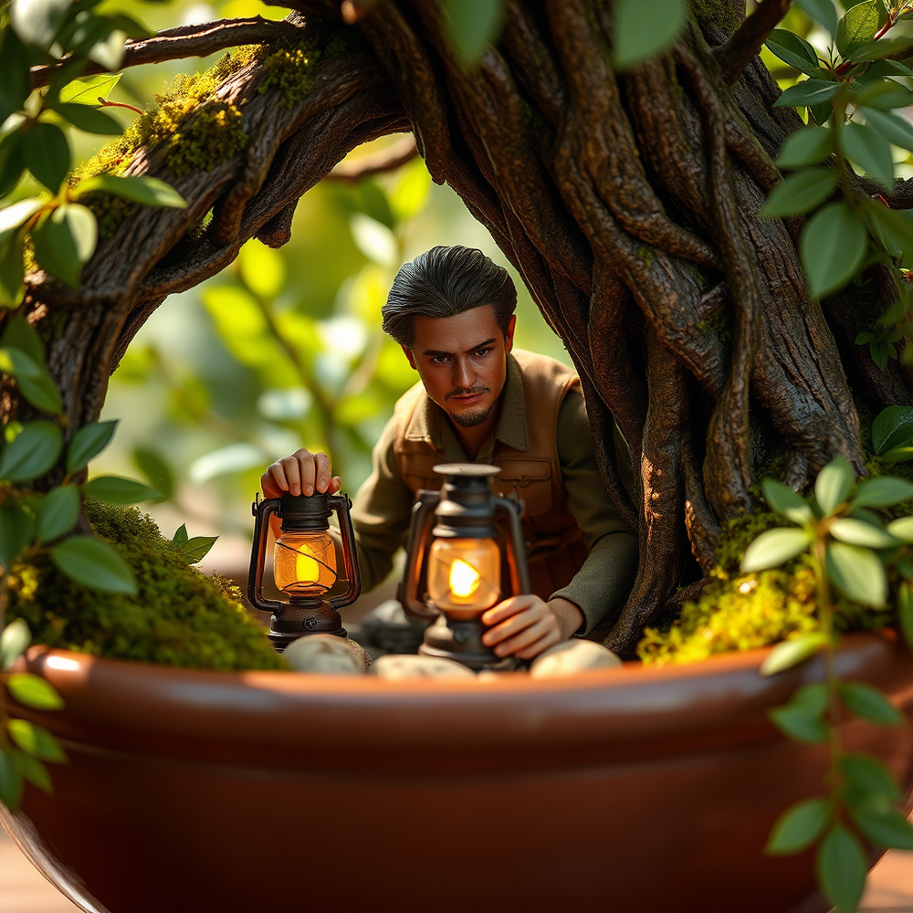 Miniature Explorer Beneath the Bonsai Canopy website