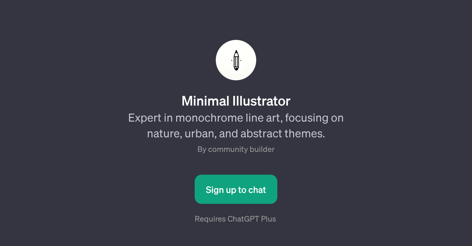 Minimal Illustrator website