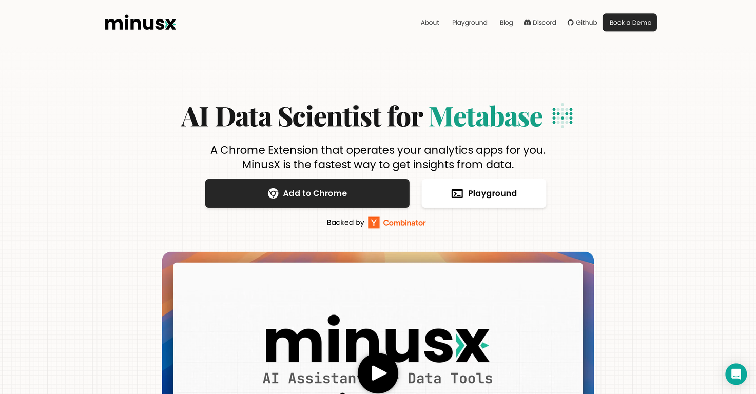 MinusX website