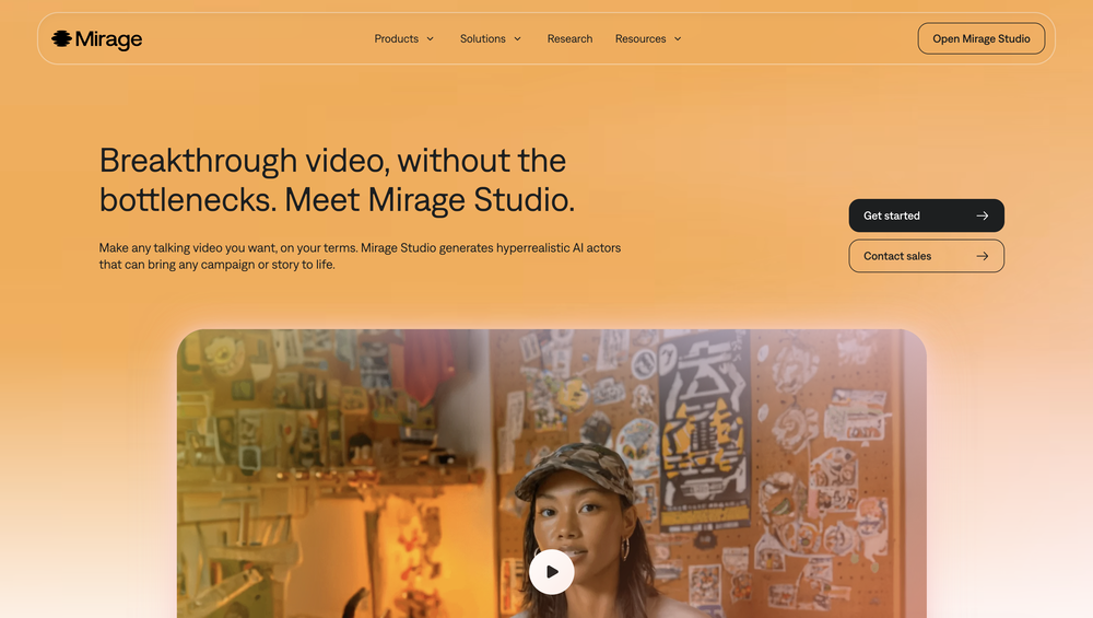 Mirage Studio website