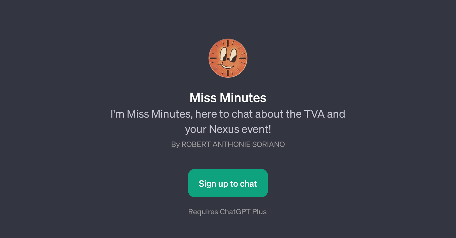 Miss Minutes website