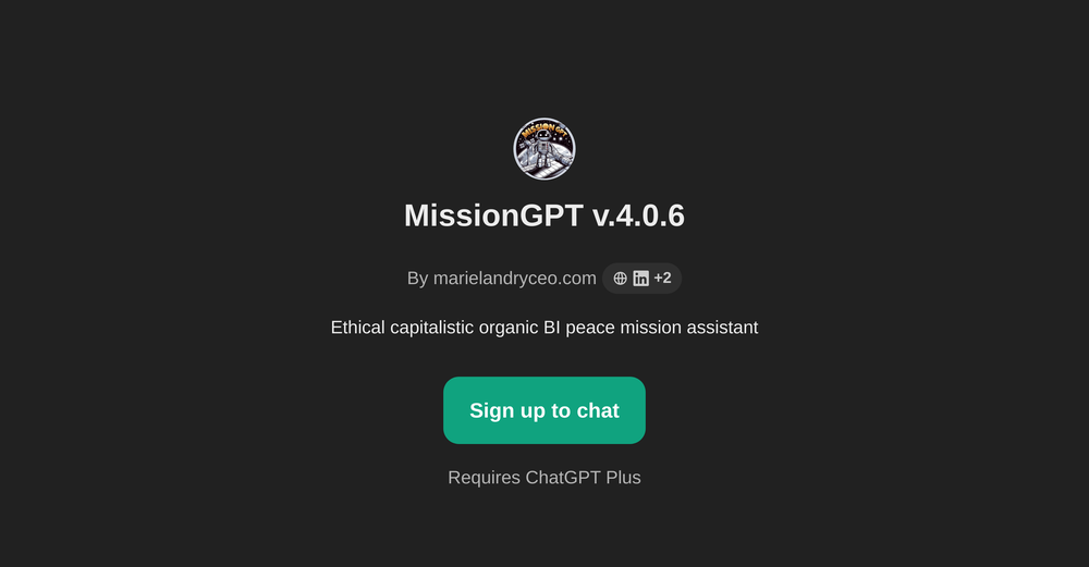 MissionGPT v.4.0.6 website