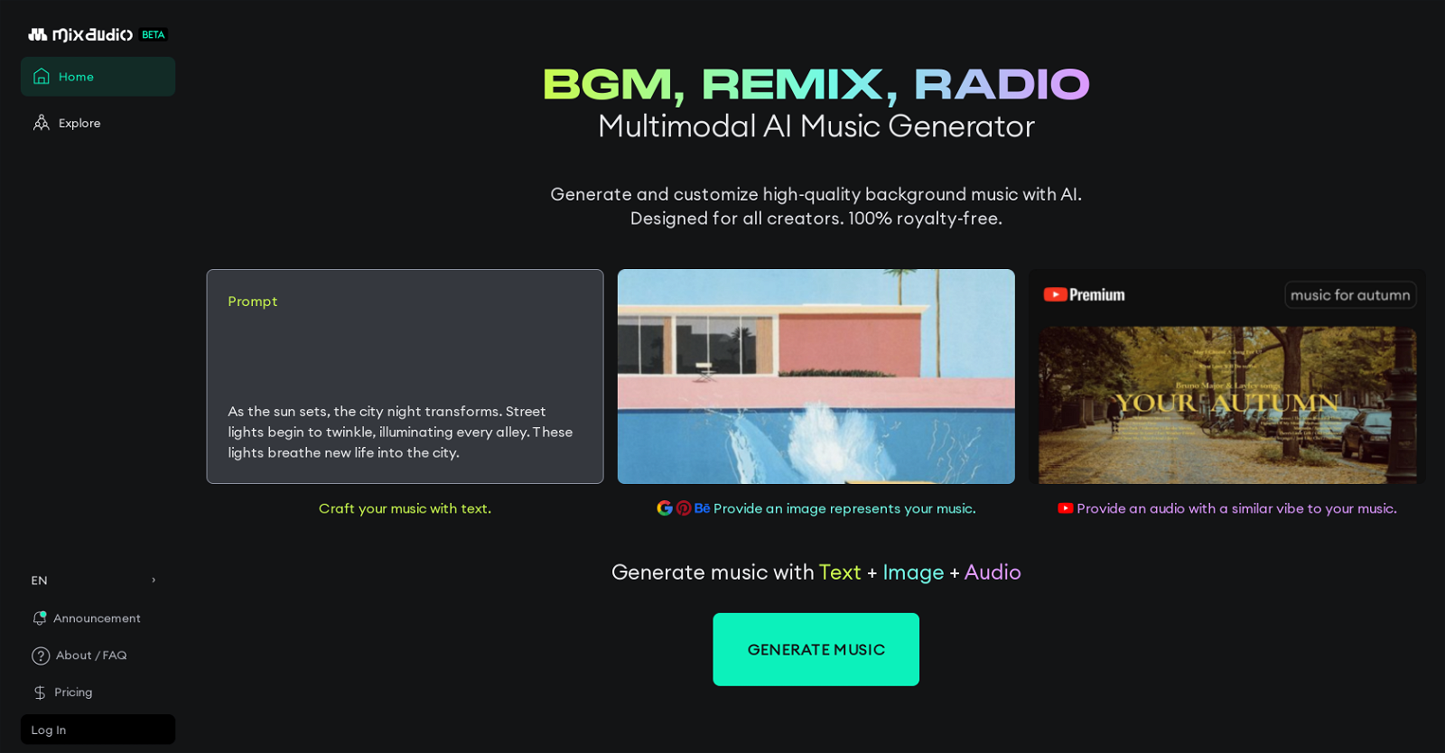 MixAudio website