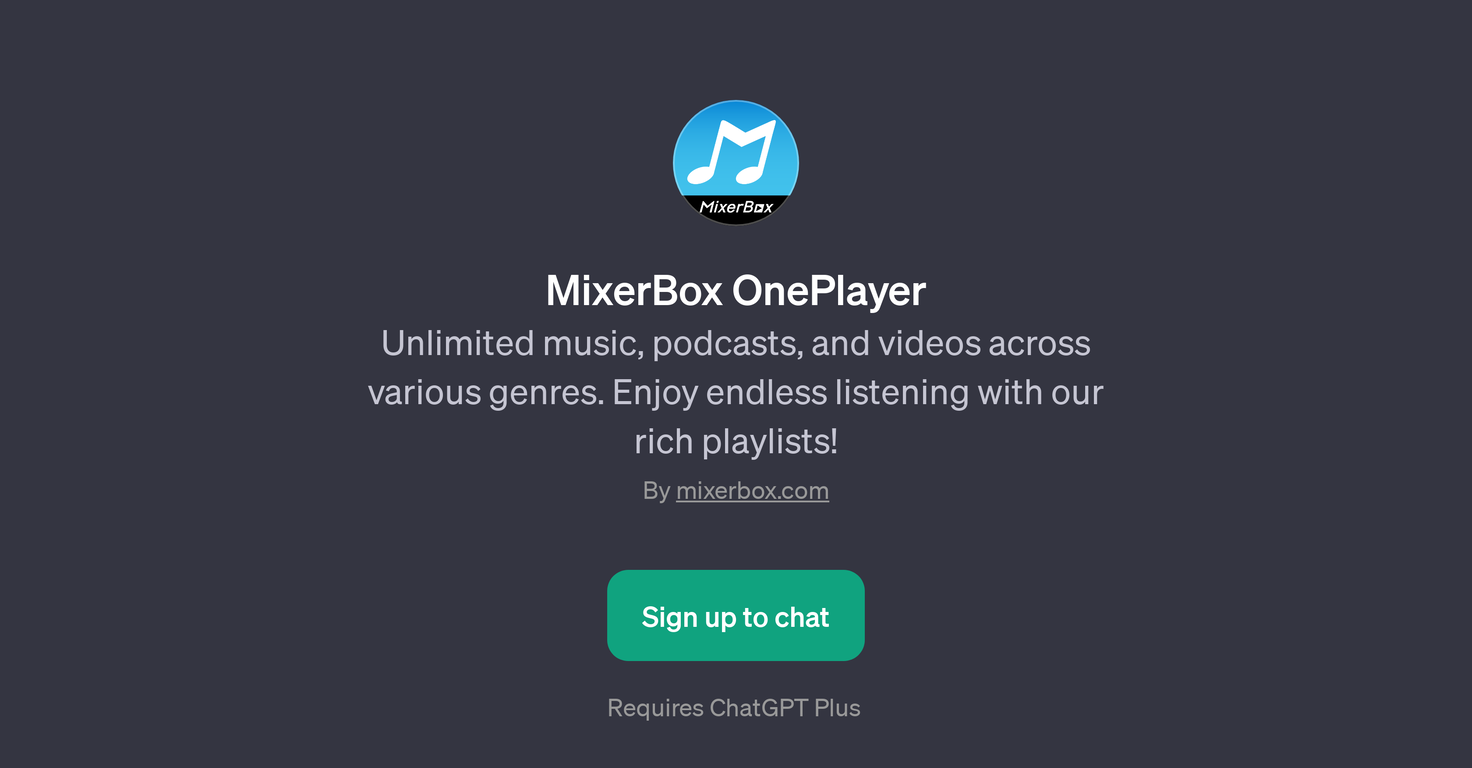 MixerBox OnePlayer website