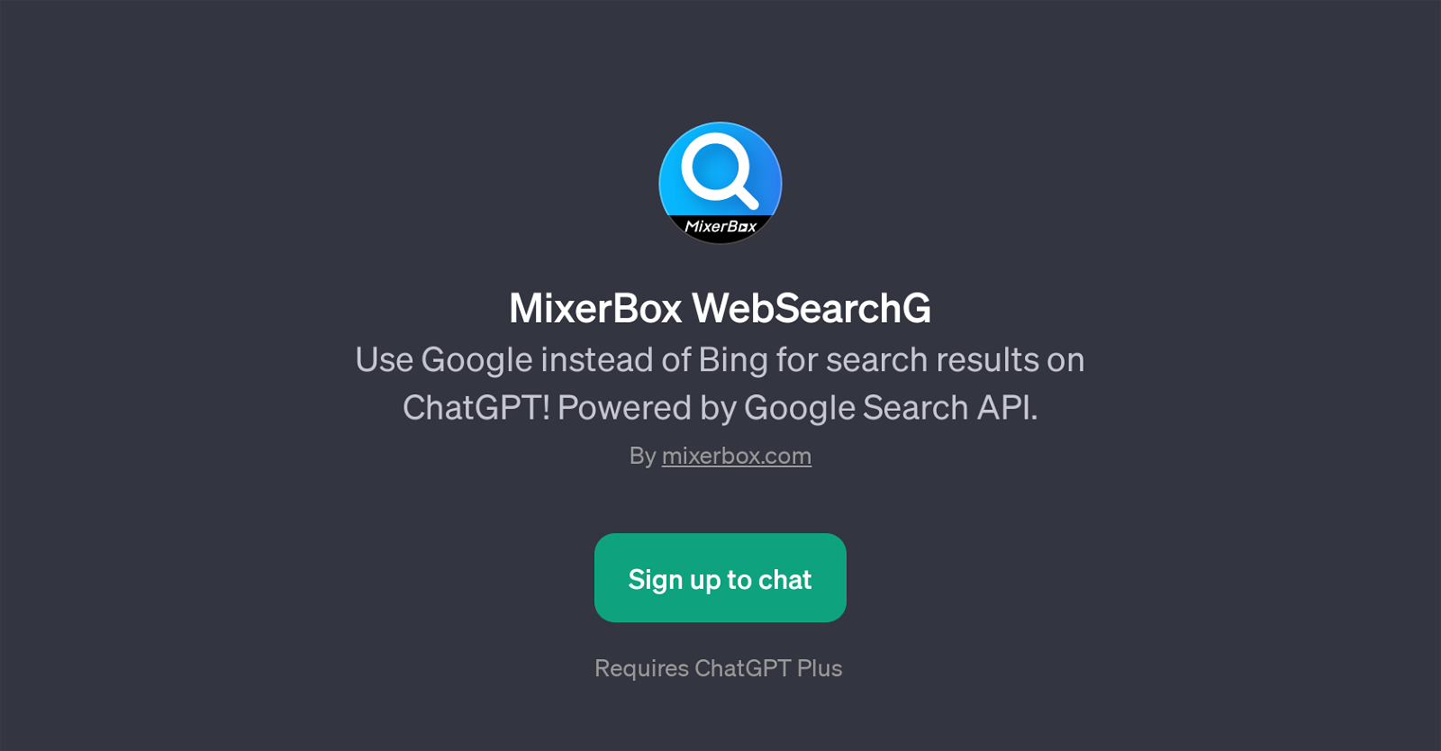 MixerBox WebSearchG website