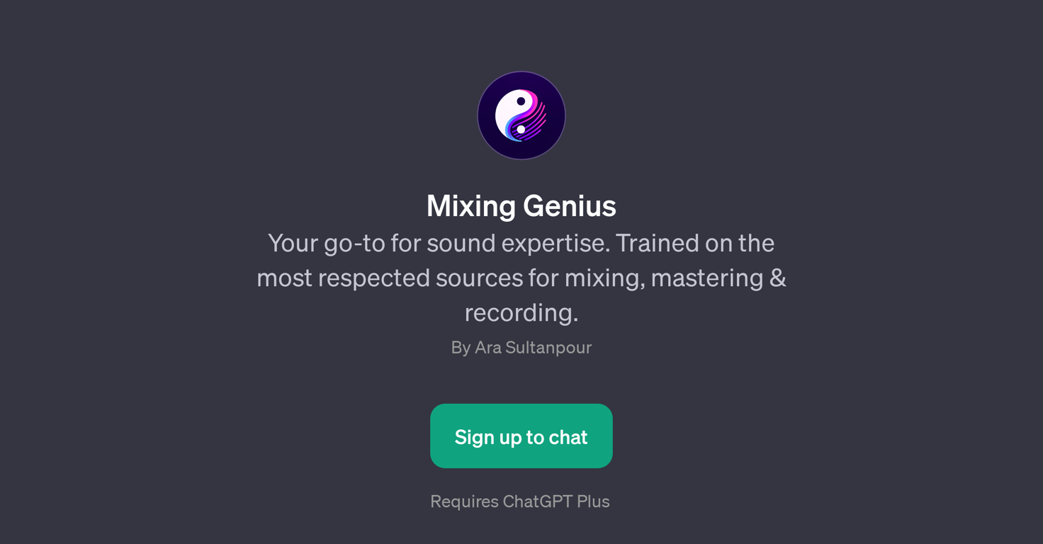 Mixing Genius website