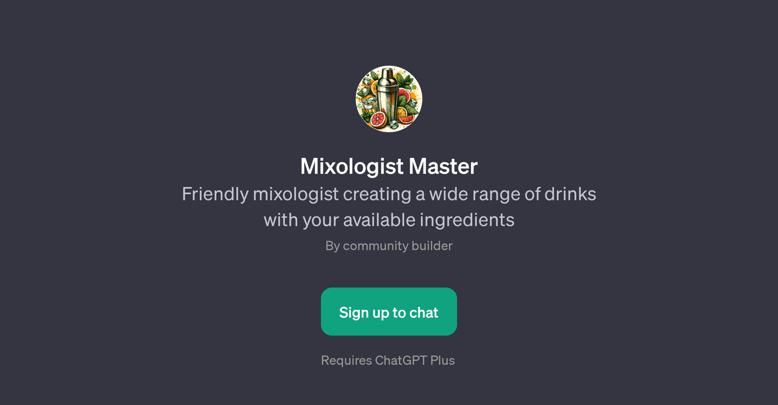 Mixologist Master website