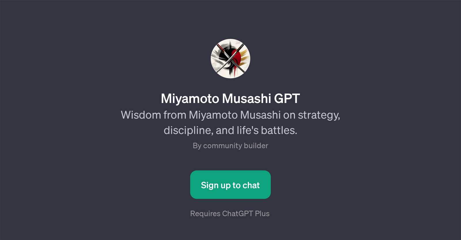 Miyamoto Musashi GPT website