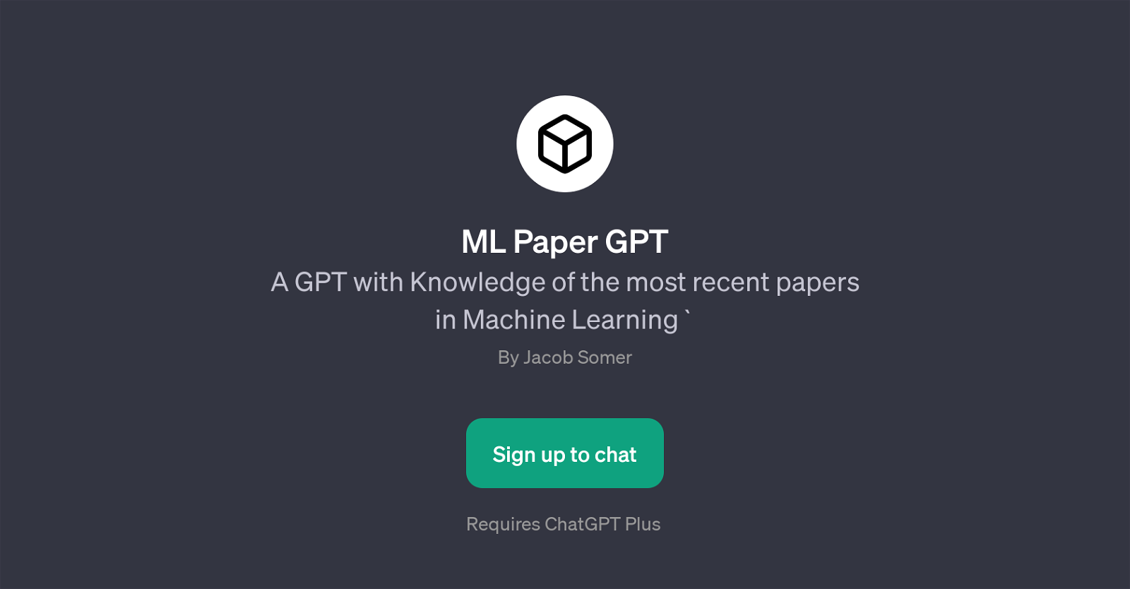 ML Paper GPT website