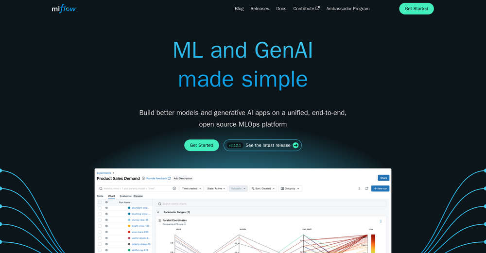 MLflow website