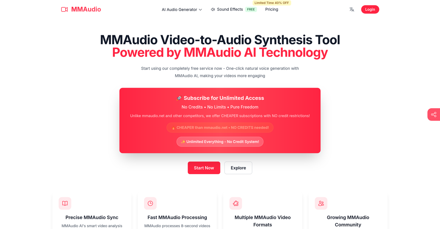 MMAudio Pro website