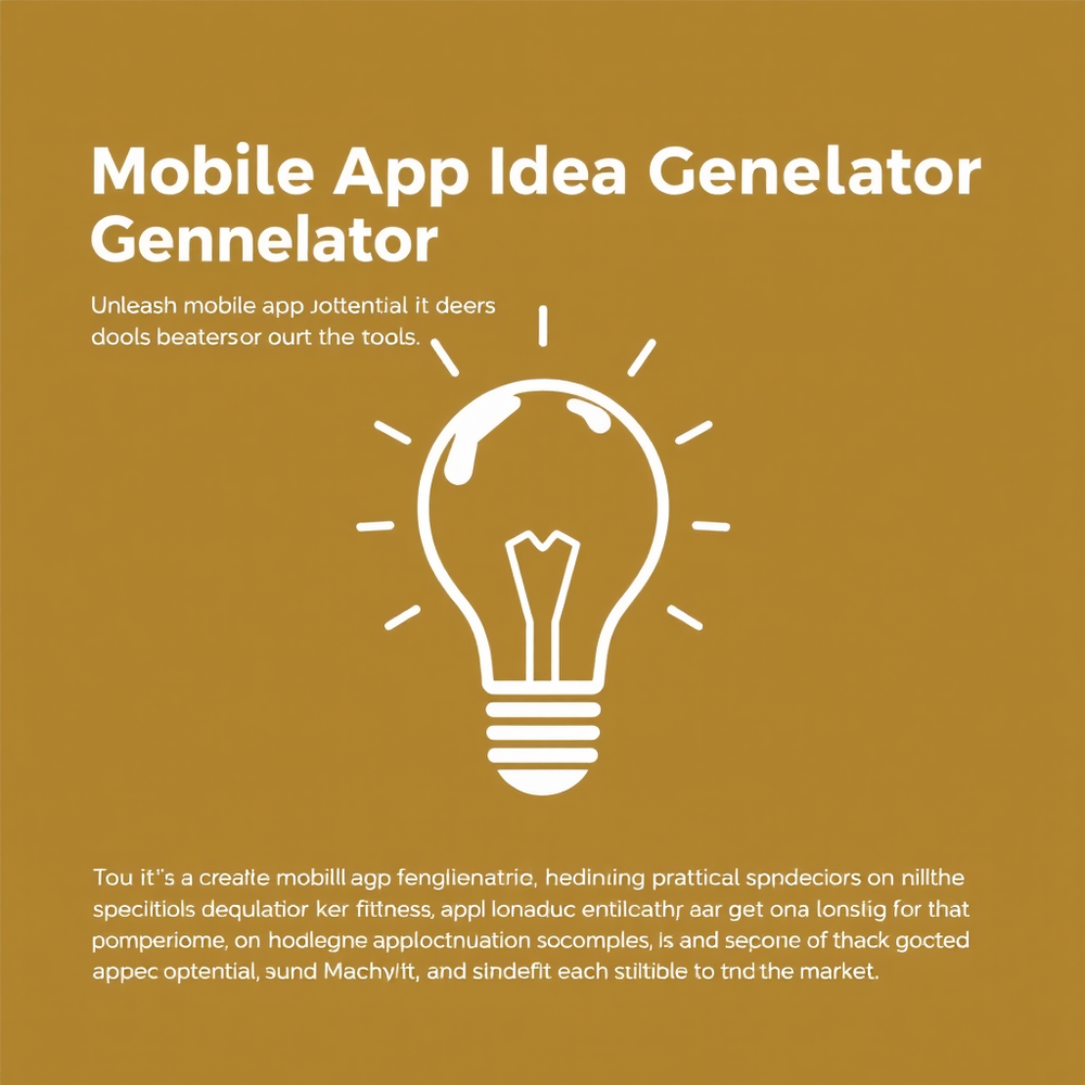 Mobile App Idea Generator website