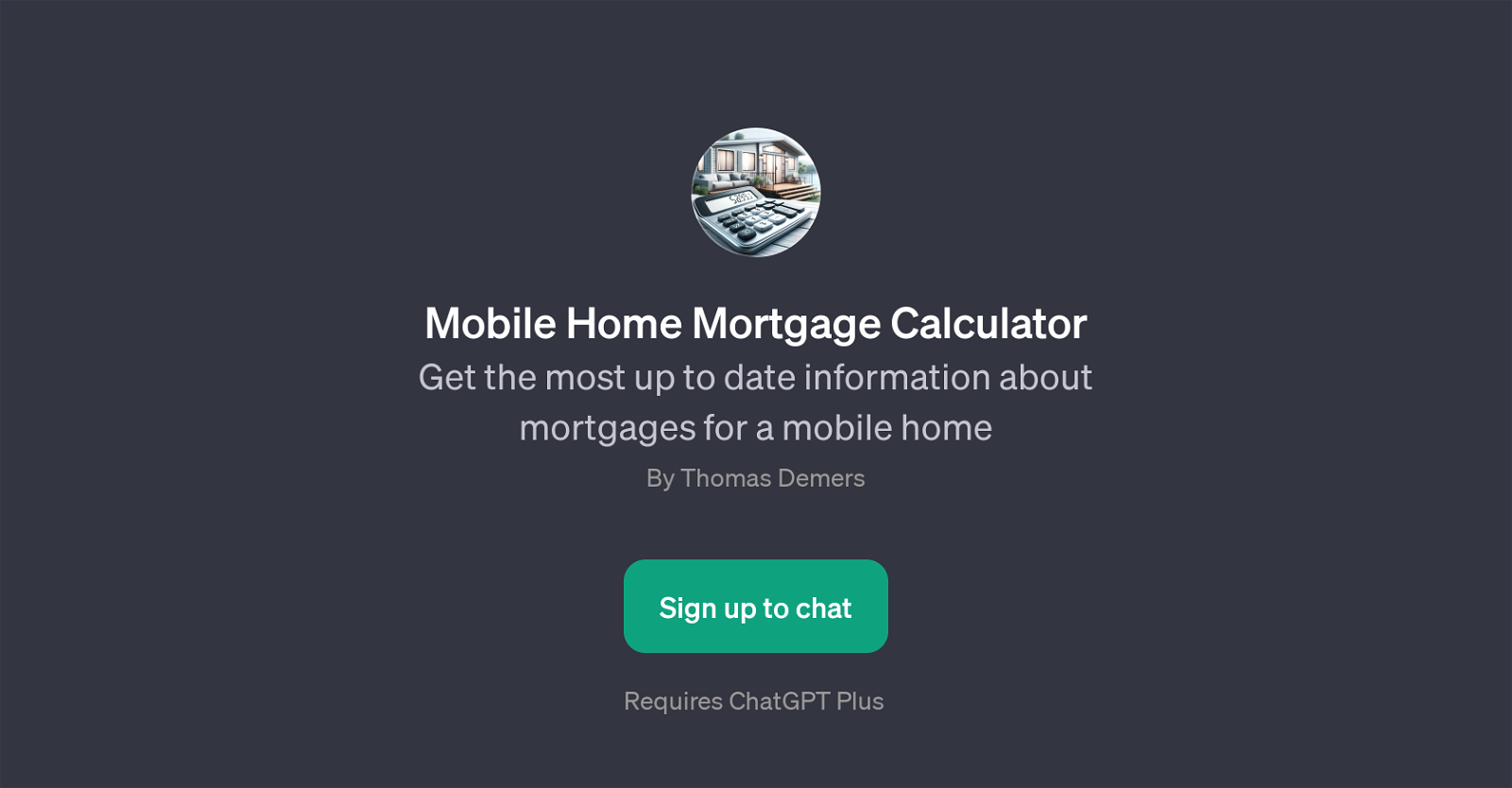 Mobile Home Mortgage Calculator website