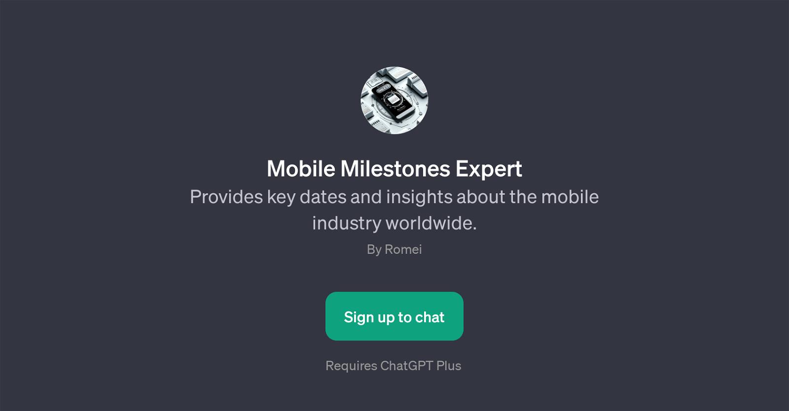 Mobile Milestones Expert website