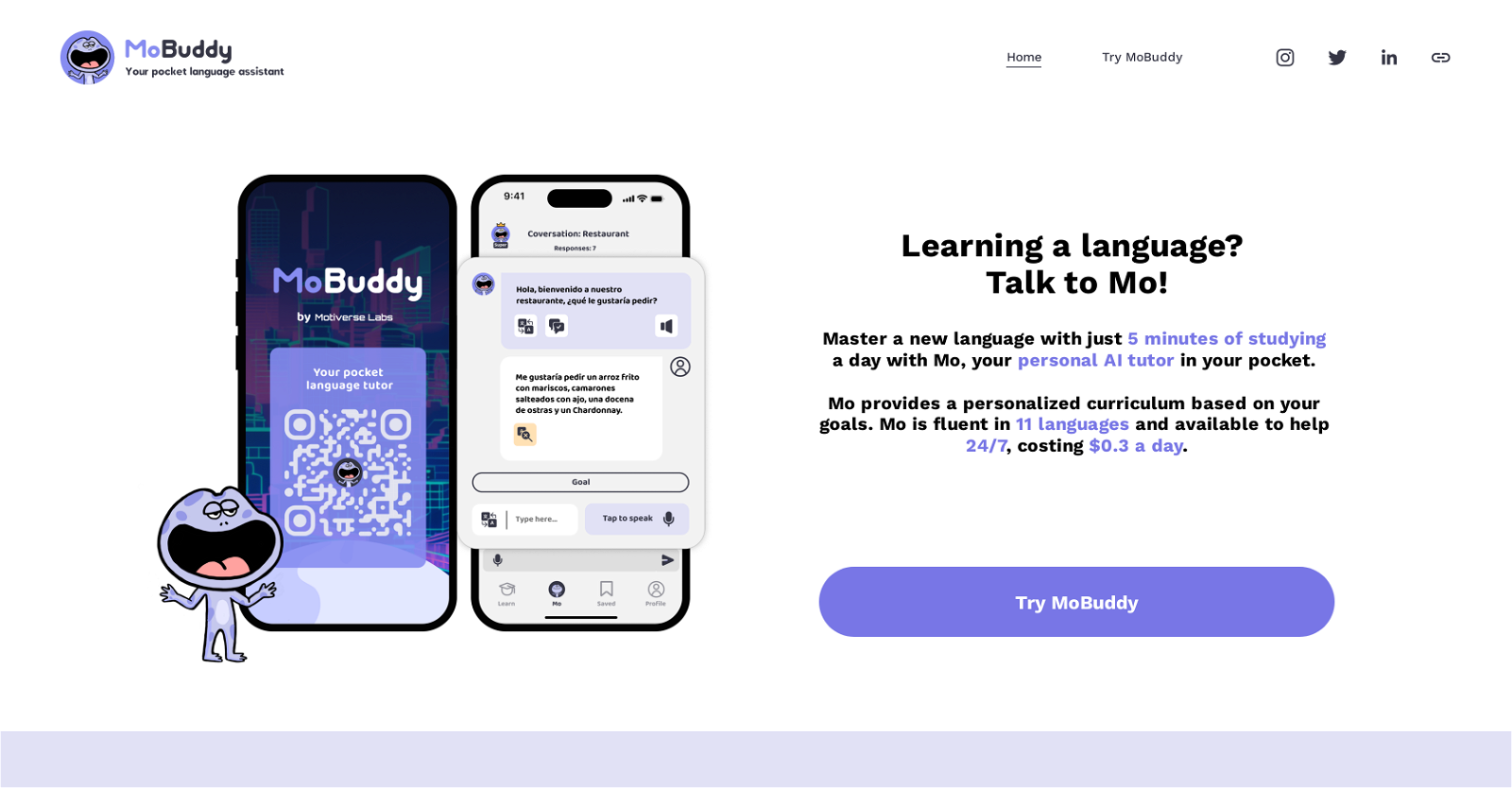 MoBuddy website