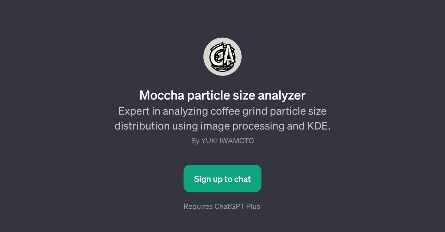 Moccha particle size analyzer website