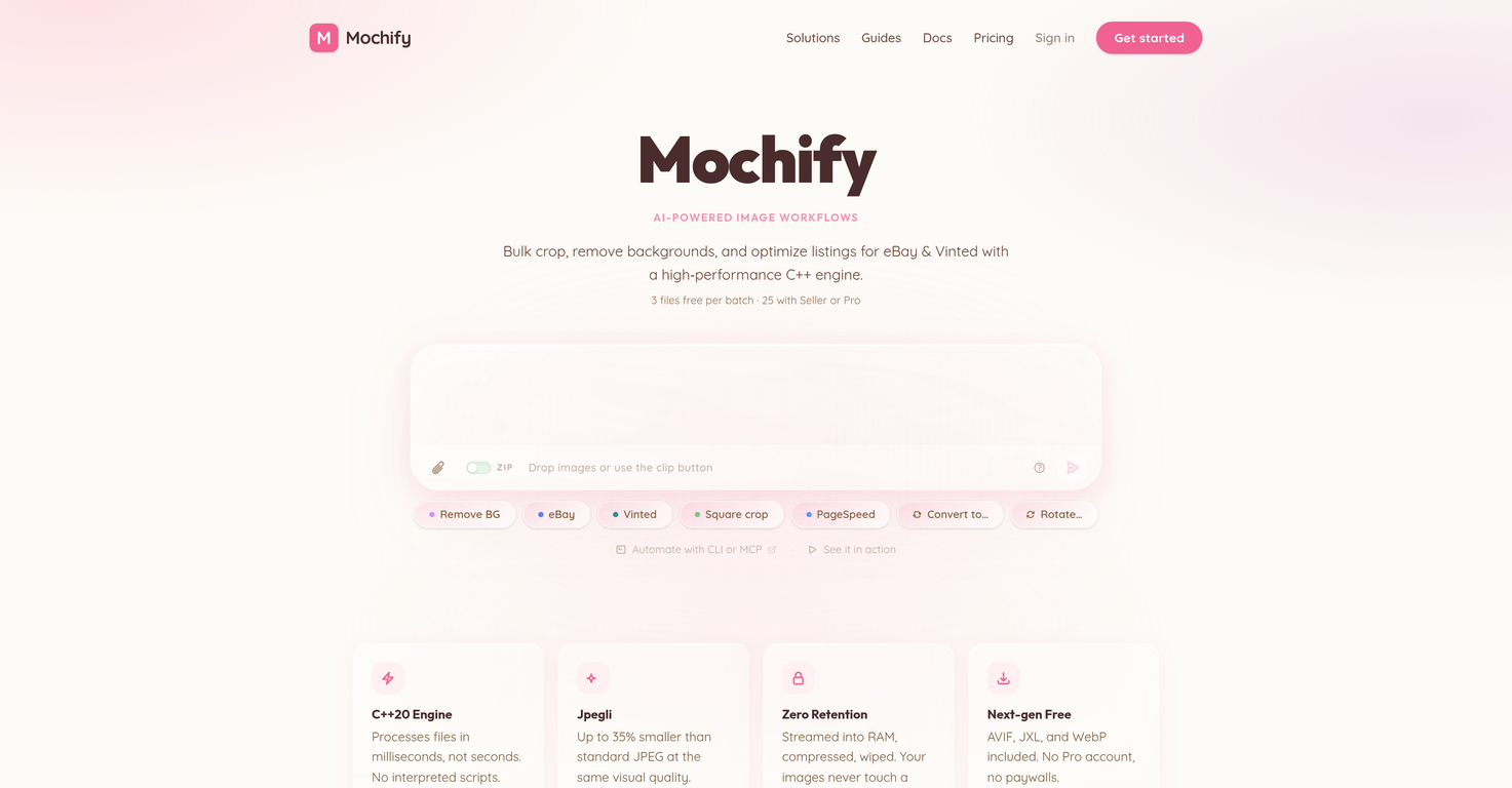 Mochify website