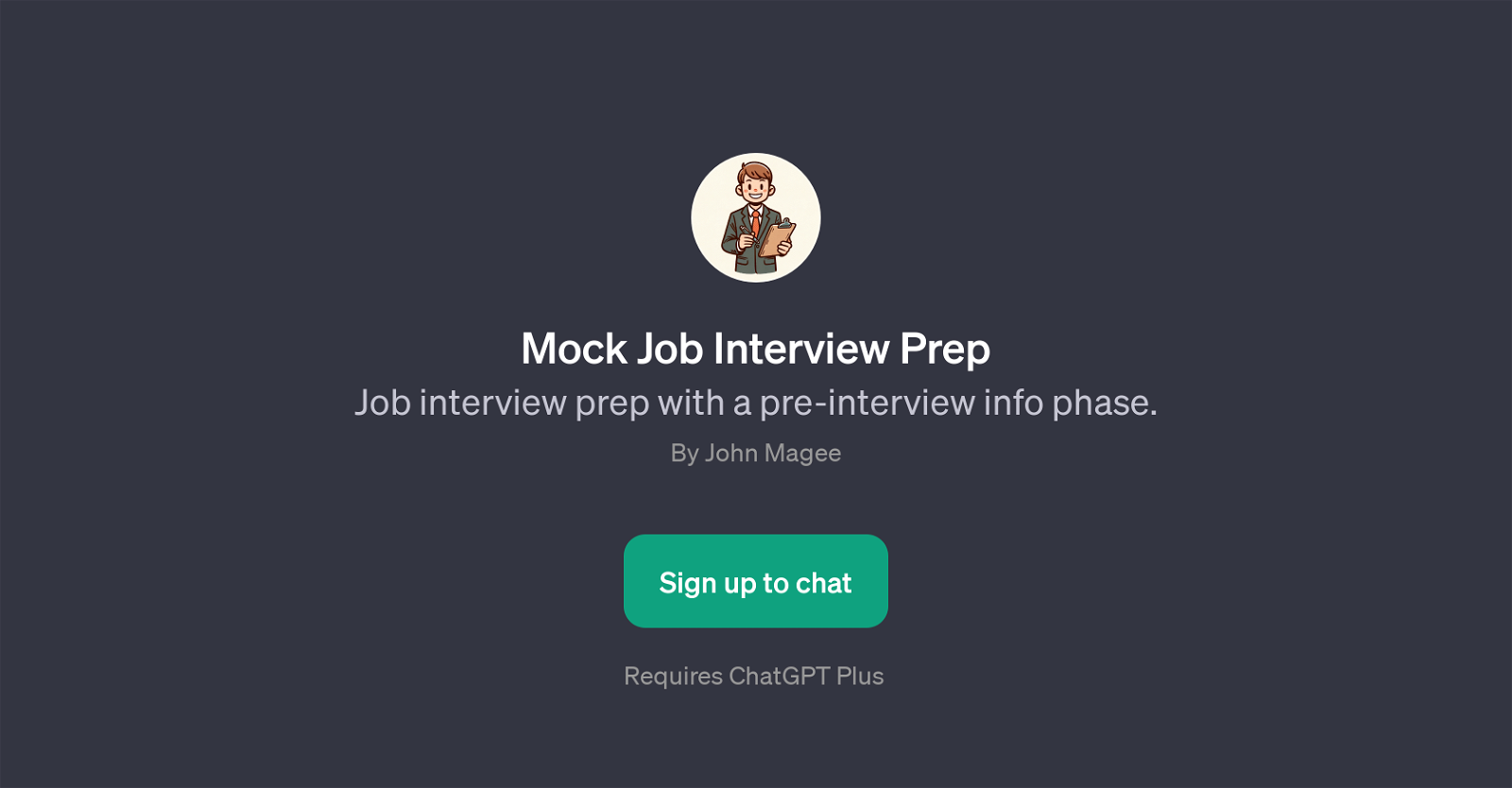 Mock Job Interview Prep website
