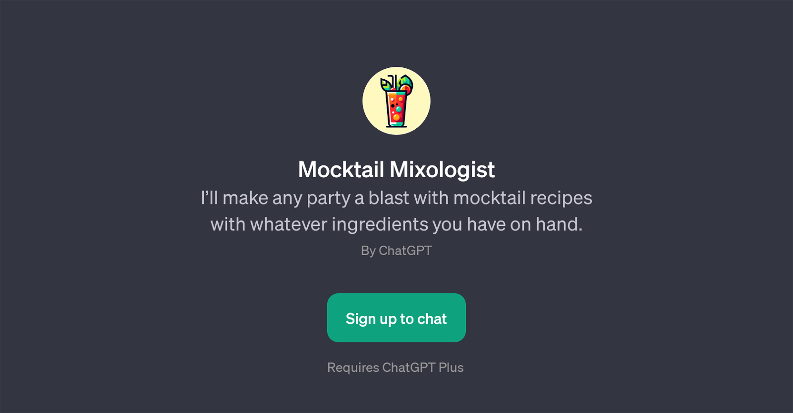 Mocktail Mixologist website