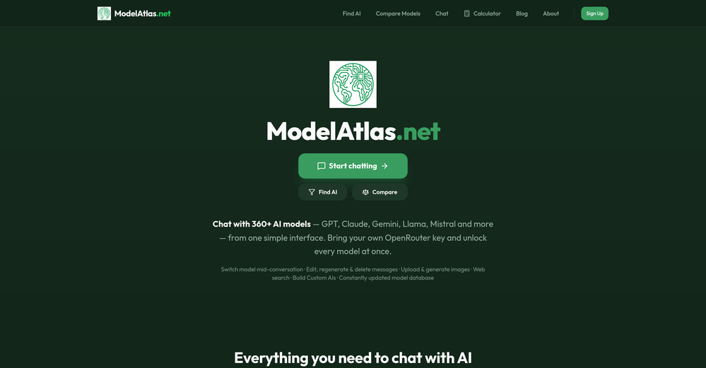 ModelAtlas website