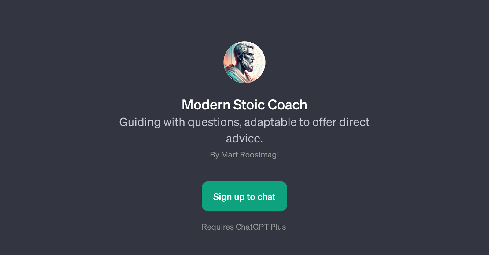 Modern Stoic Coach website