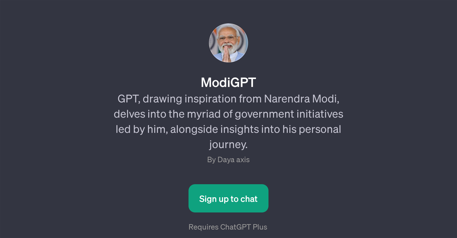 ModiGPT website