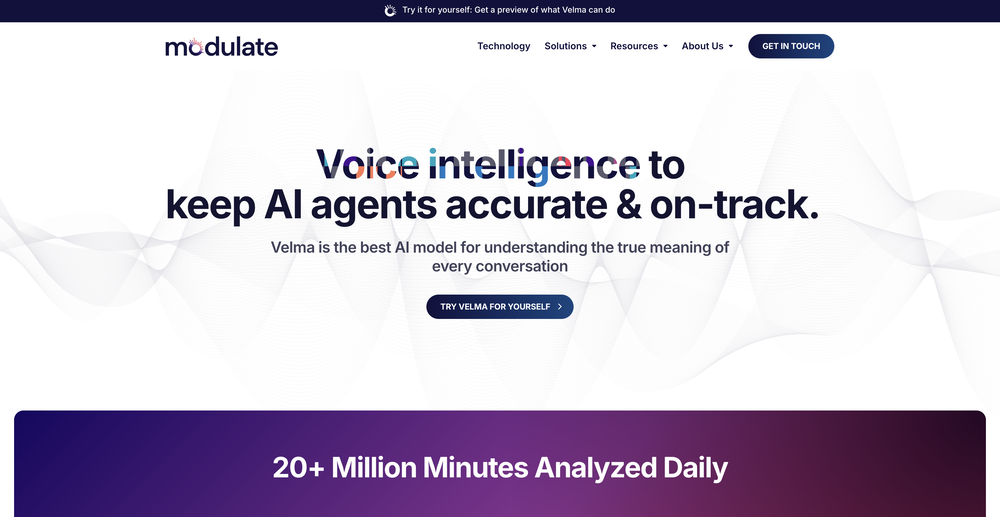 Modulate website