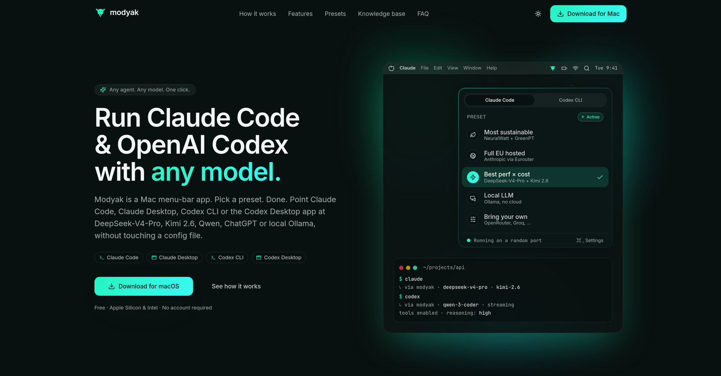 Modyak website