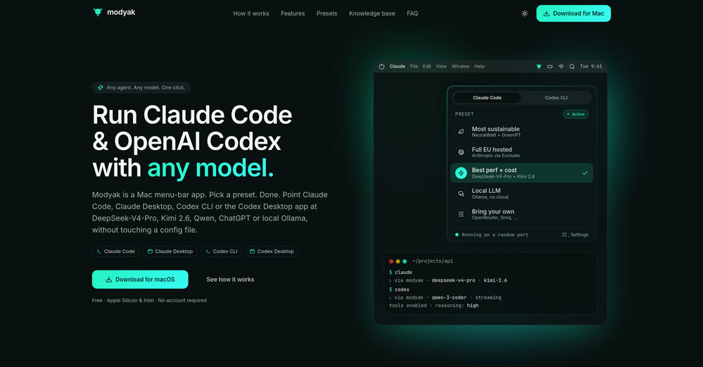 Modyak website