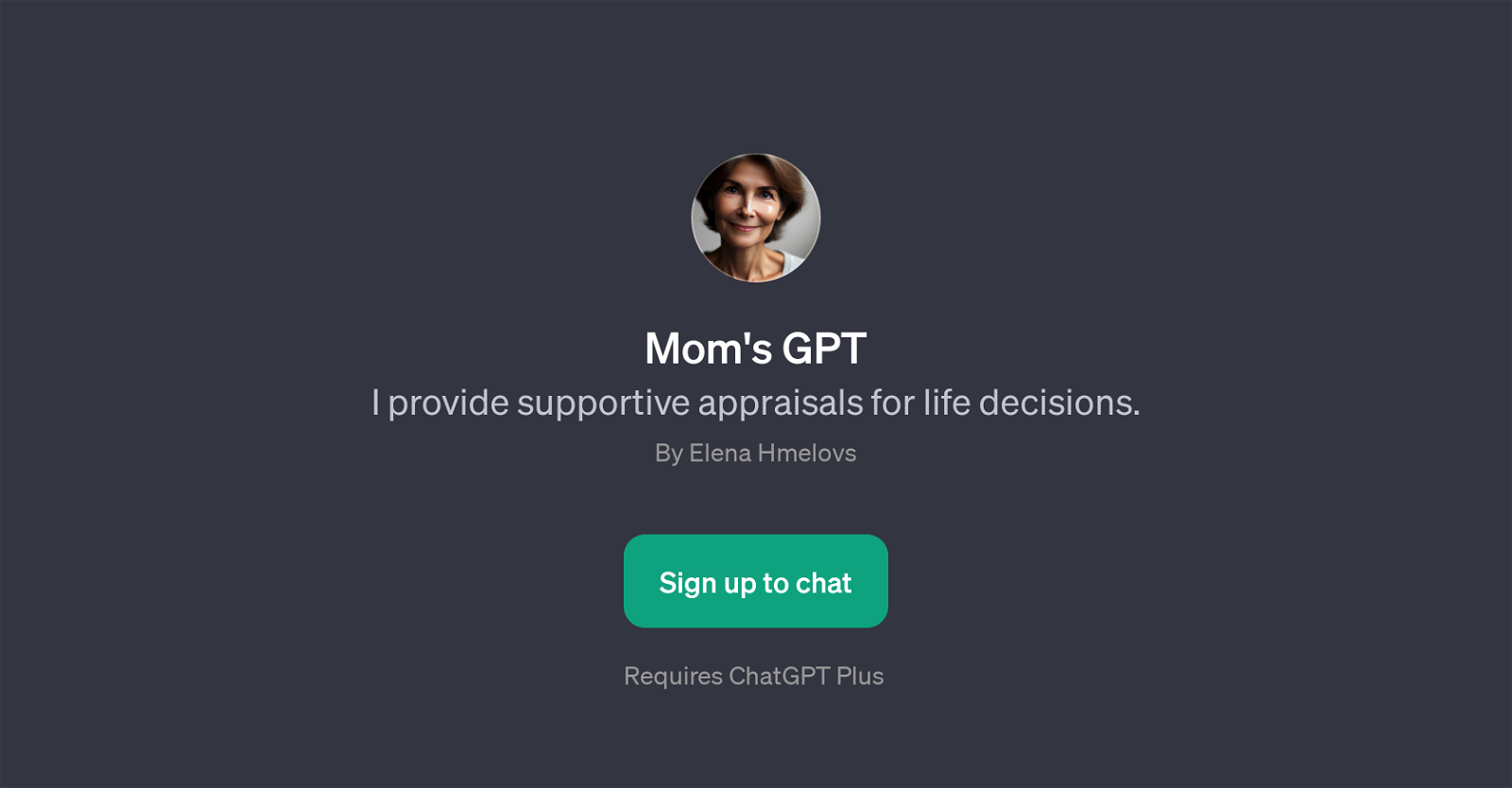 Mom's GPT website