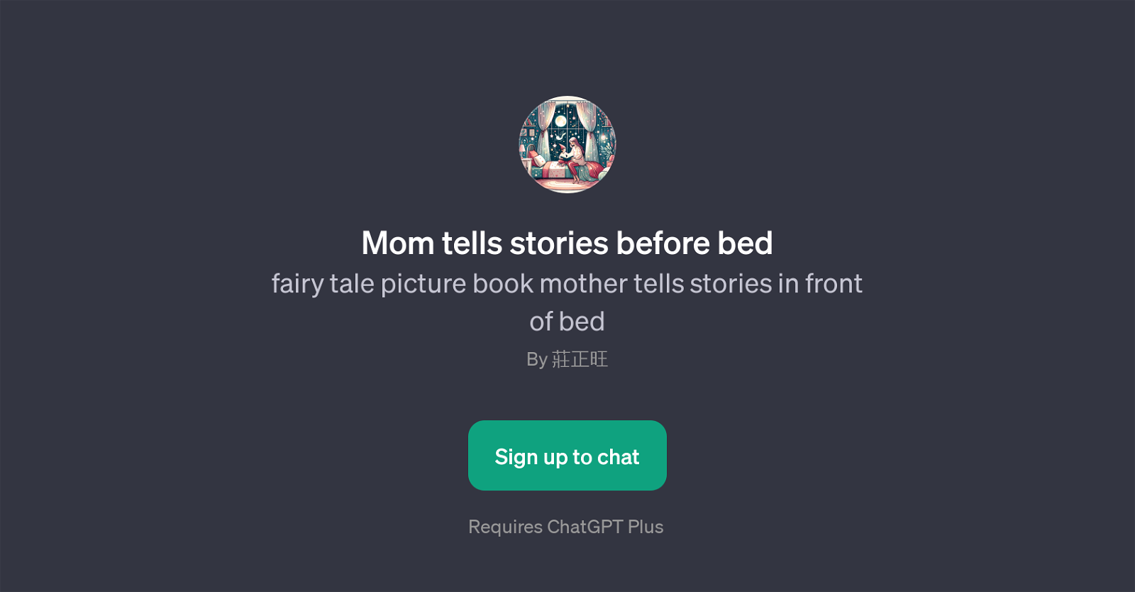 Mom Tells Stories Before Bed website