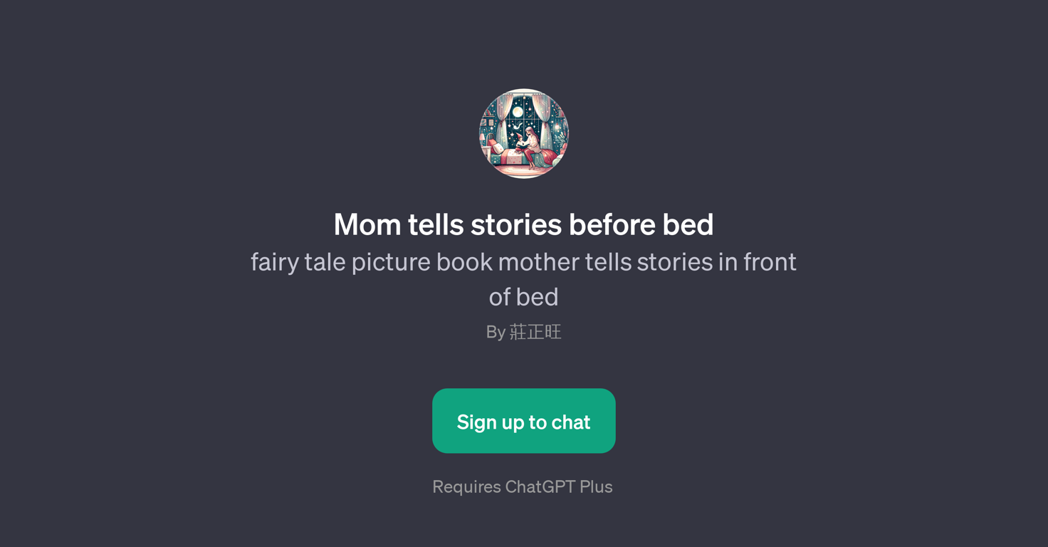 Mom Tells Stories Before Bed website