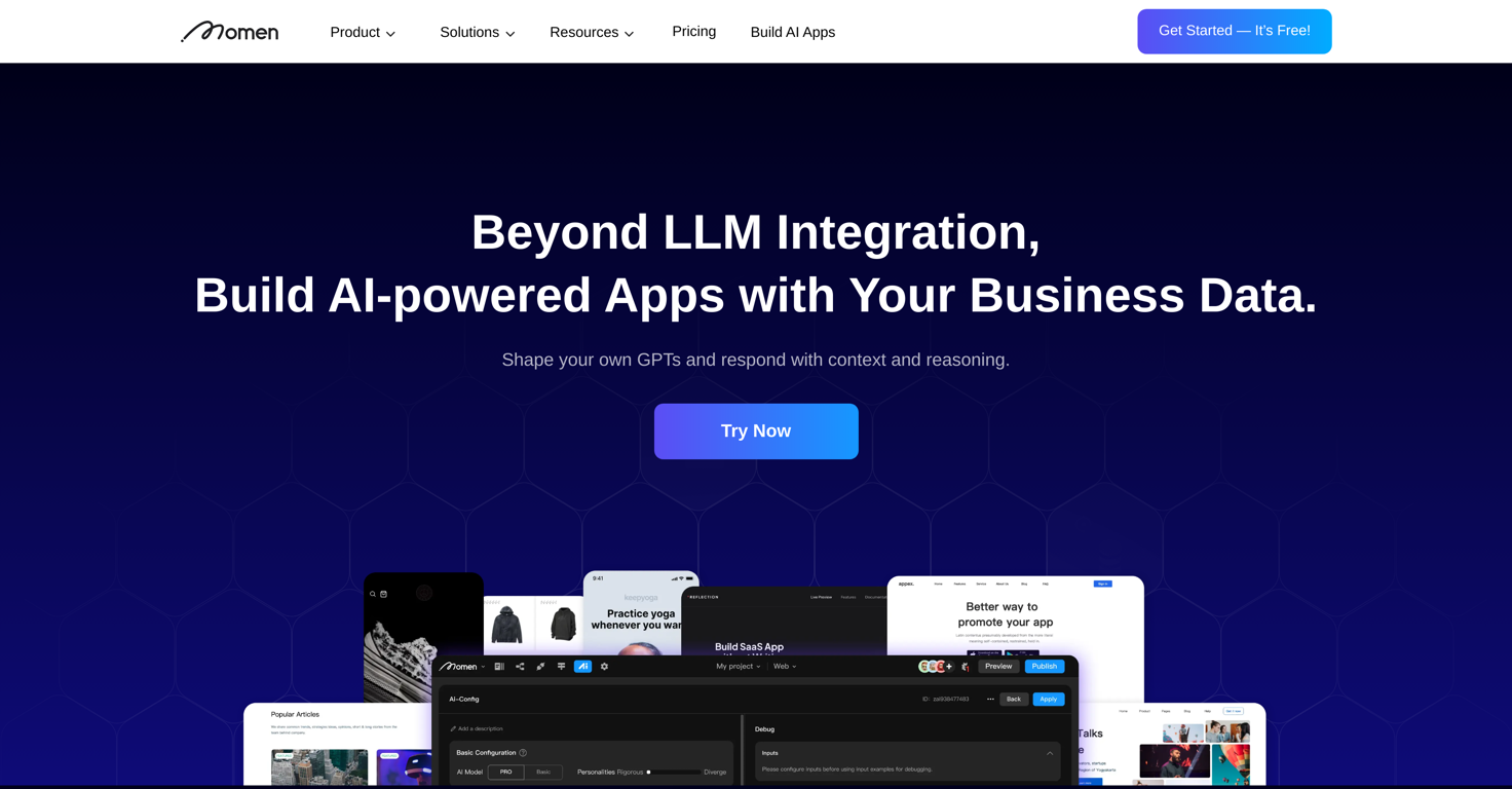Momen AI website