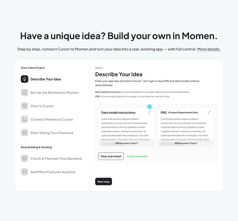 Momen | Vibe Architect website