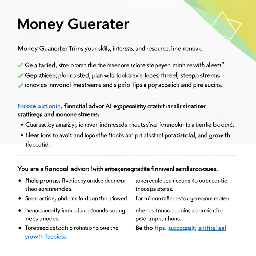 Money Generator website