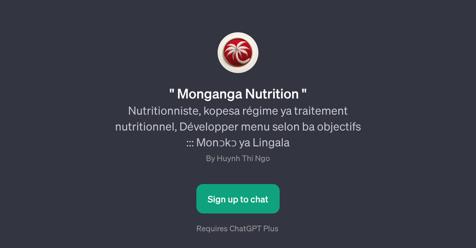 Monganga Nutrition website