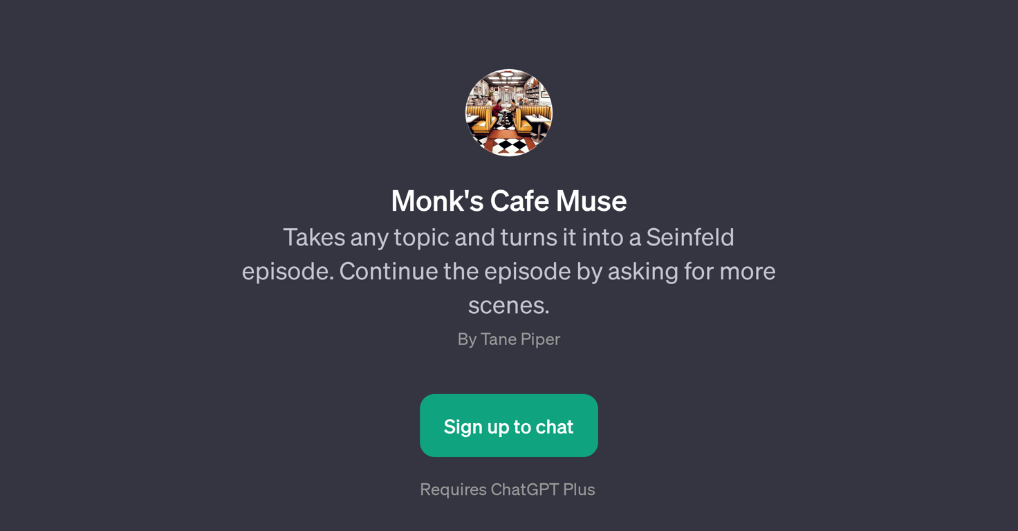 Monk's Cafe Muse website