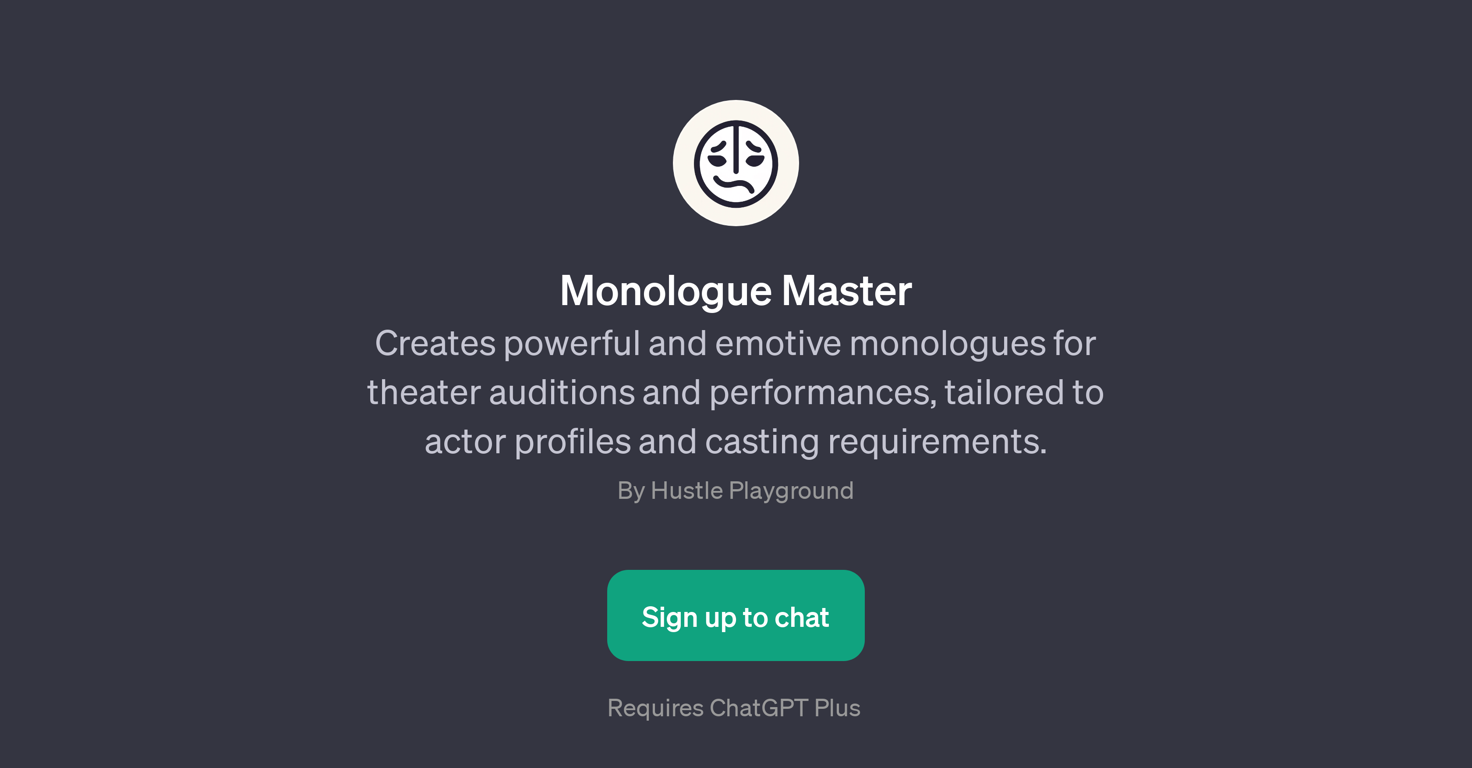 Monologue Master website