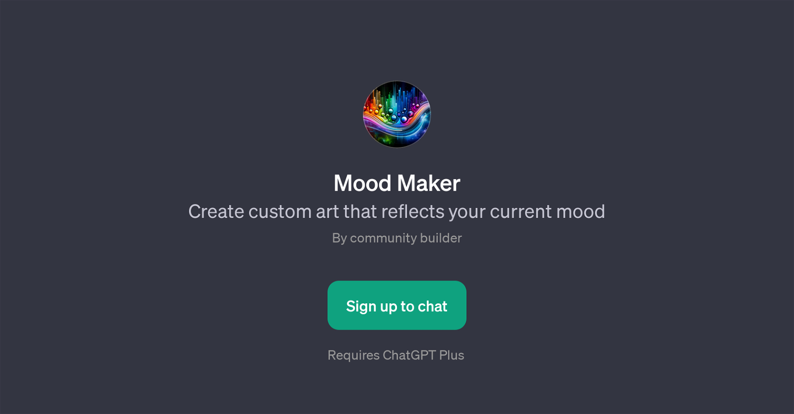 Mood Maker website
