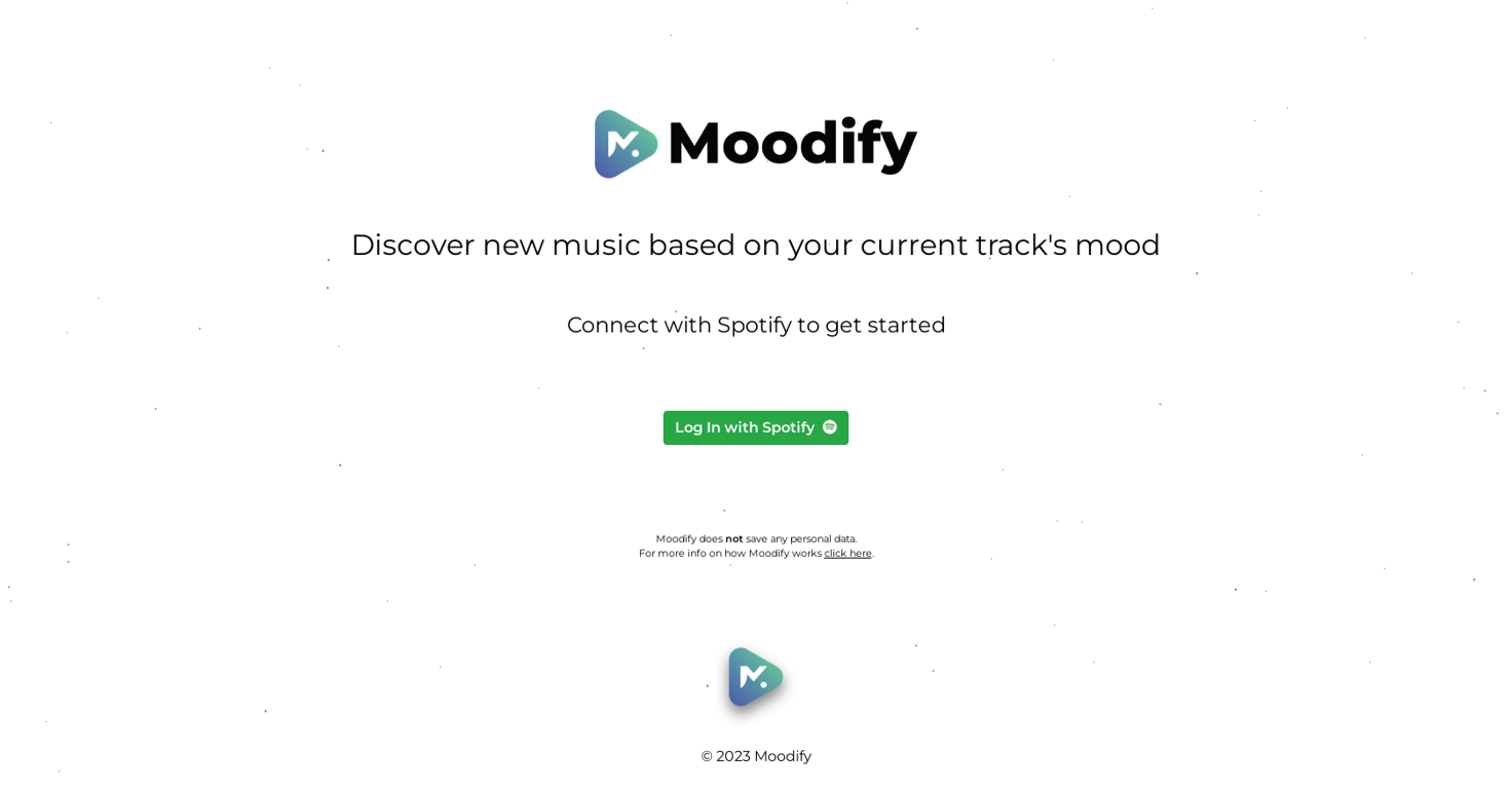 Moodify website