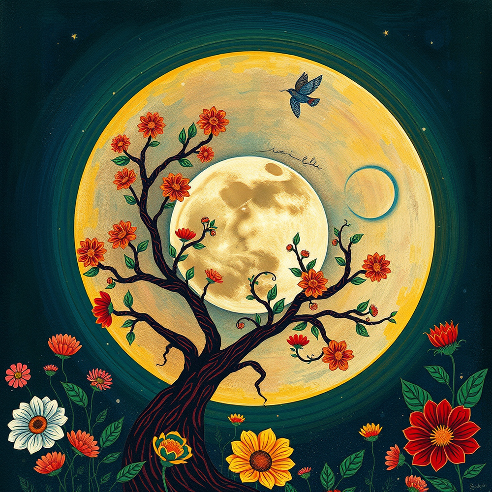 Moon in Indian art website