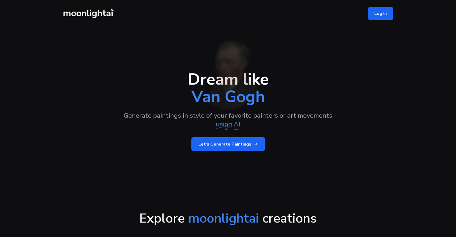 Moonlightai website