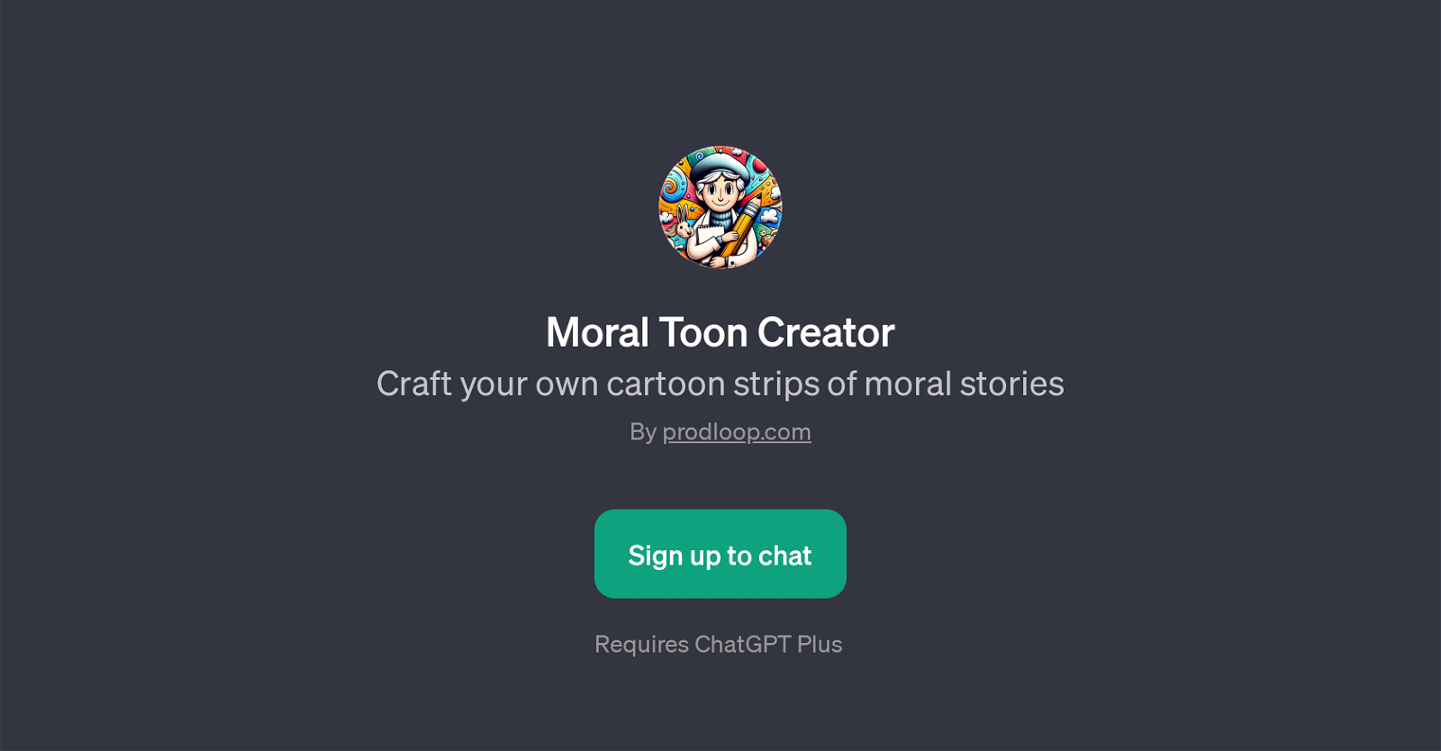 Moral Toon Creator website