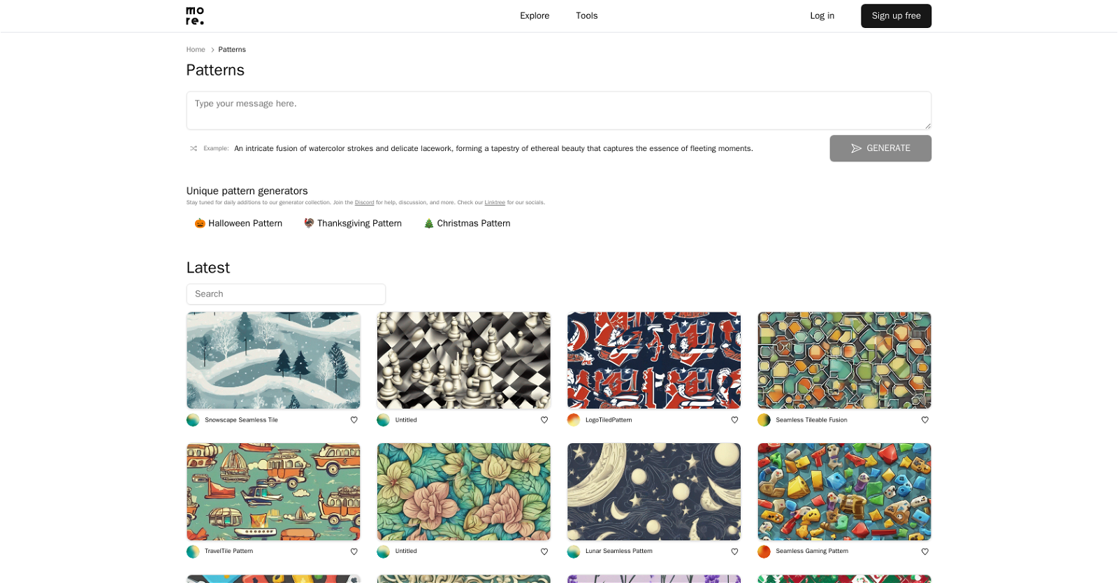 More Graphics Patterns website