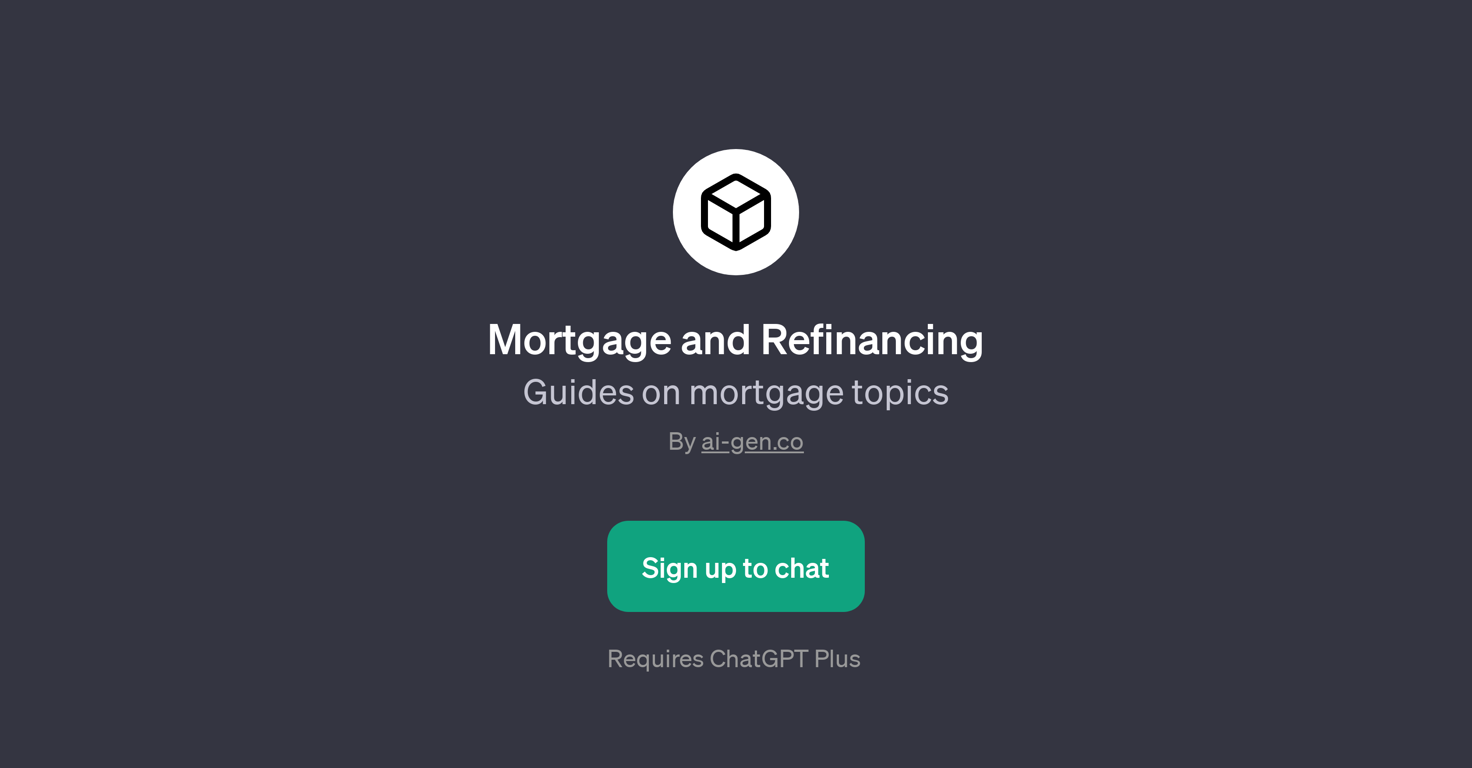 Mortgage and Refinancing GPT website