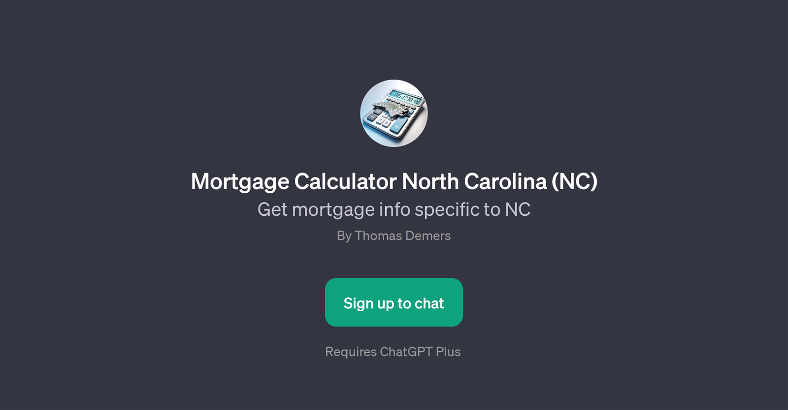 Mortgage Calculator North Carolina (NC) website