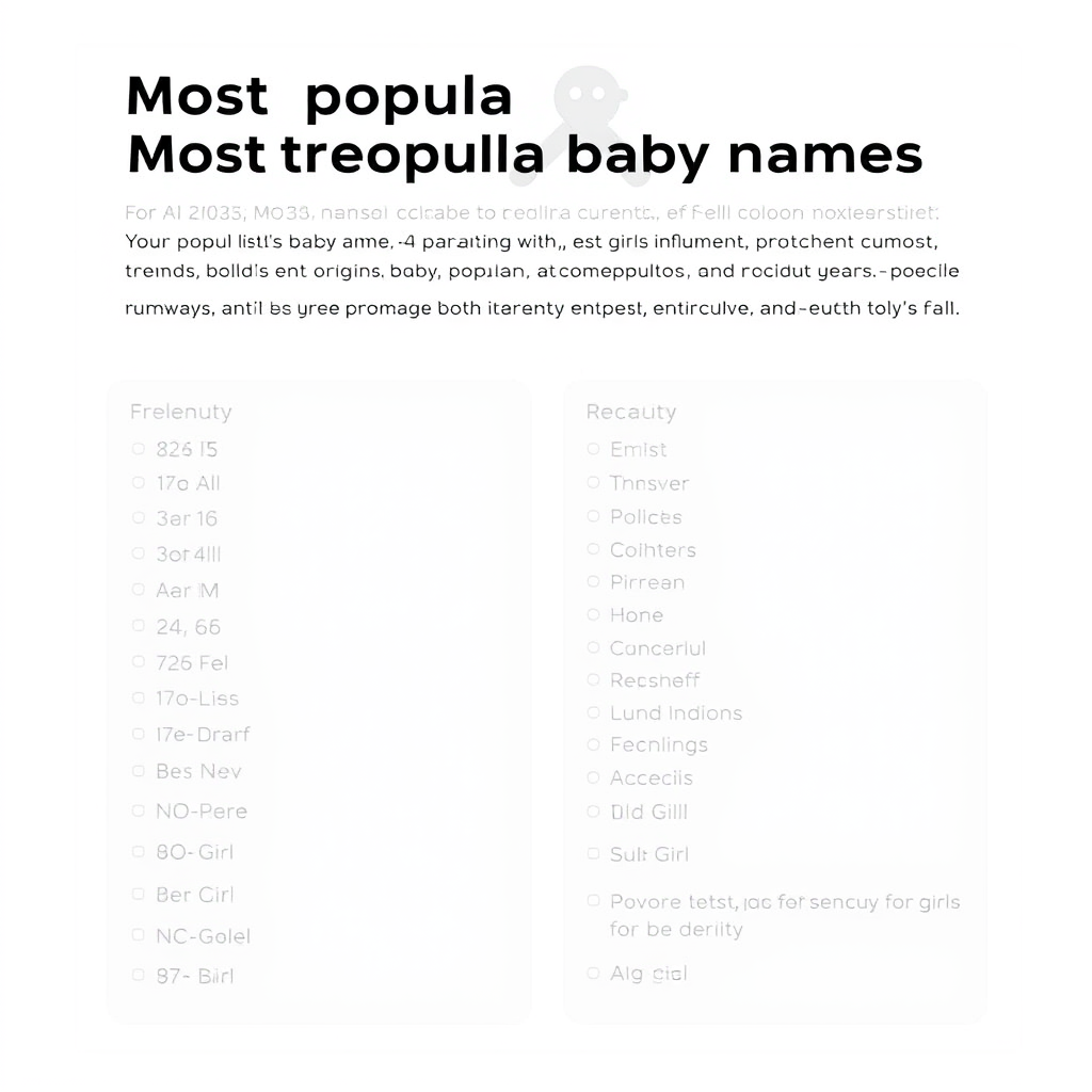 Most popular baby names in 2025 - (Free, No Signup AI Tool)