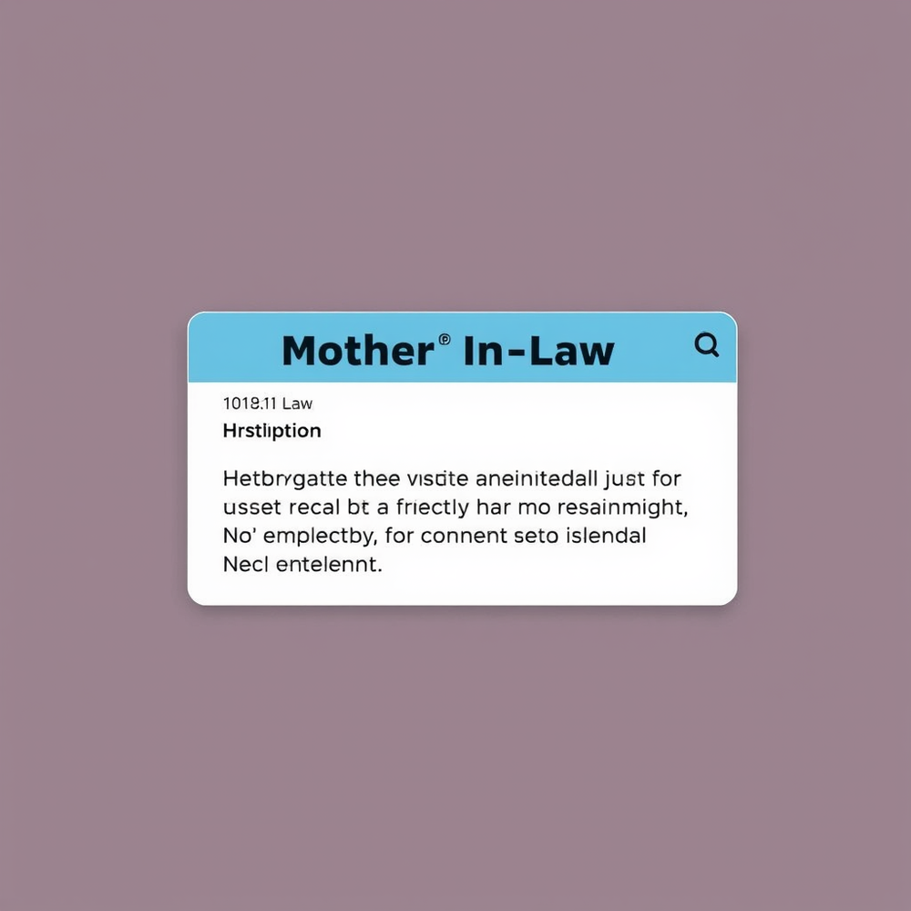 Mother-In-Law website