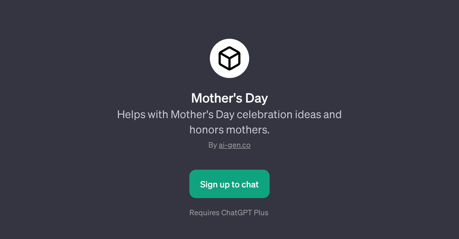 Mother's Day website