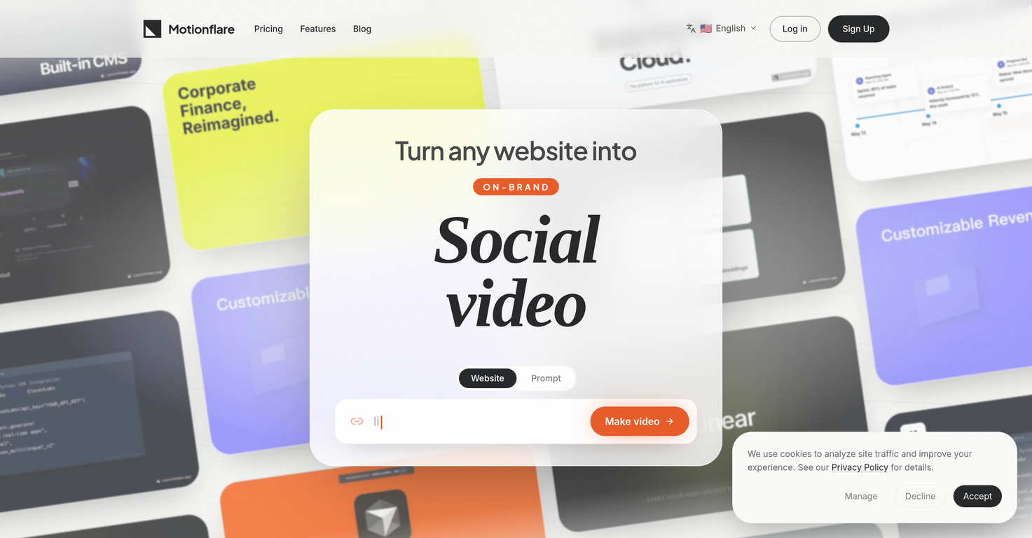 Motionflare website
